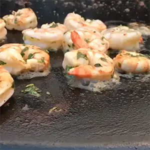 Grilled Shrimp on the Evo Flattop Griddle